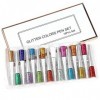 Ouken Eye-Liner Coloré Eyeliner Coloré Éye-Liner 16 Couleurs Glitter Eye-Liner Imperméable Longue 16pcs