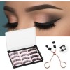 Faux Cils Magnetique Aimanté sans colle 3 paires Cils Magnetique Naturel 3d Waterproof Effet sans Eye-Liner Réutilisables, Fa