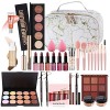 Palette de Maquillage Coffret Maquillage Ensemble-cadeau de Tout-en-un Kit de Démarrage de Maquillage avec Fard à paupières P