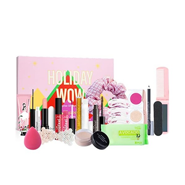 Palette de Maquillage Coffret Maquillage Ensemble-cadeau de Tout-en-un Kit de Démarrage de Maquillage avec Fard à paupières P