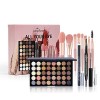 Coffret Maquillage, MKNZOME Kit Maquillage Femme Professionnel Mallette de Maquillage Palettes de Maquillage Fard à paupières