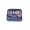 Lip Smacker Ariel Travel-Ready Beauty Case, Trousse de Beauté Tout-en-un pour Enfants avec Palettes Crémeuses Scintillantes, 