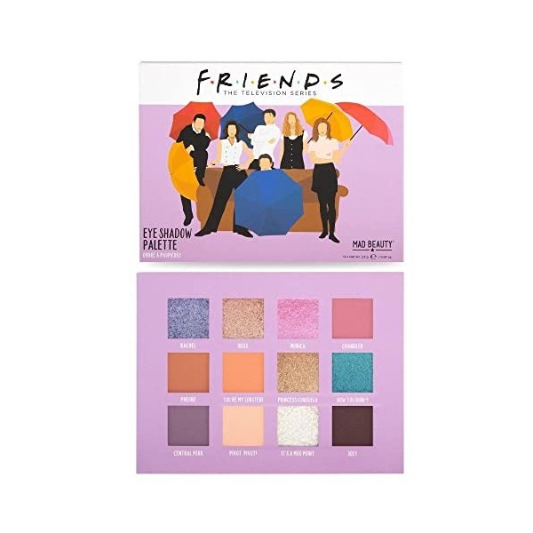 Mad Beauty - Warner Bros Friends Palette dombres à paupières