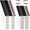 9 Feuilles Autocollant de Tatouage de Sourcils Imperméable 4D Autocollants de Transfert de Sourcils Autocollants de Toilettag