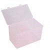 2 Grilles En Plastique Coton Tampons Titulaire Conteneur Vernis À Ongles Glitter Poudre Organisateur Boîte De Rangement Manuc