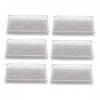 POPETPOP 6Pcs Boîtes Boîte À Cils Transparente De Cils Vide Étui À Cils Étui À Cils Maquillage Bande De Récipient À Cils De C