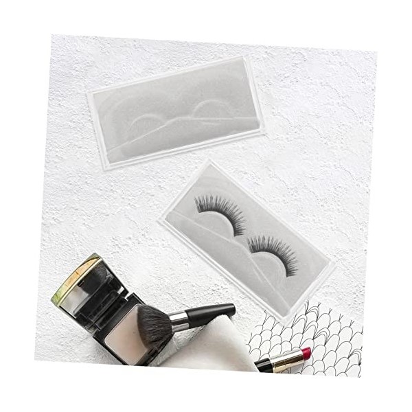 POPETPOP 6Pcs Boîtes Boîte À Cils Transparente De Cils Vide Étui À Cils Étui À Cils Maquillage Bande De Récipient À Cils De C