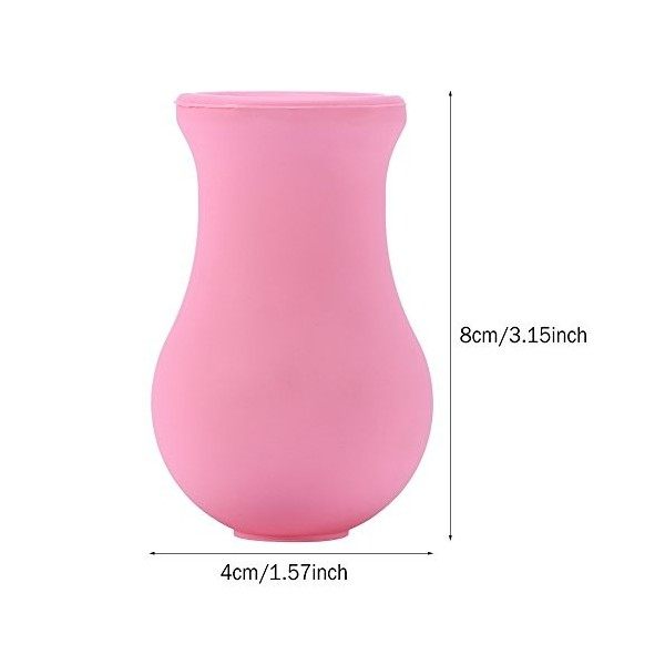 Ventouses à Lèvres Portables 8 × 5 × 5 Femmes Outil de Dispositif Damélioration des Lèvres en Forme de Vase Portable