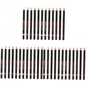 FRCOLOR 36 Pcs Crayon À Lèvres Noir Kit De Cosmétologie Rouge À Lèvres Crayon À Lèvres Naturel Crayon À Lèvres Mince Crayon À