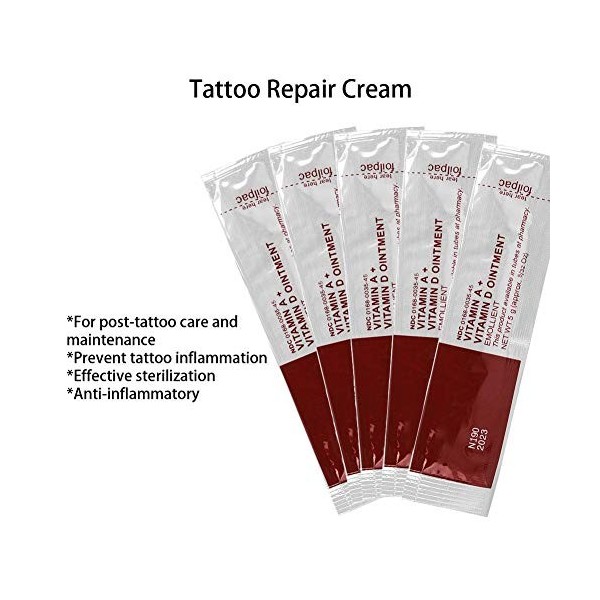 50 pièces de crème de tatouage, réparation de tatouage, crème de soin de tatouage Anti cicatrice réparation de tatouage de ré