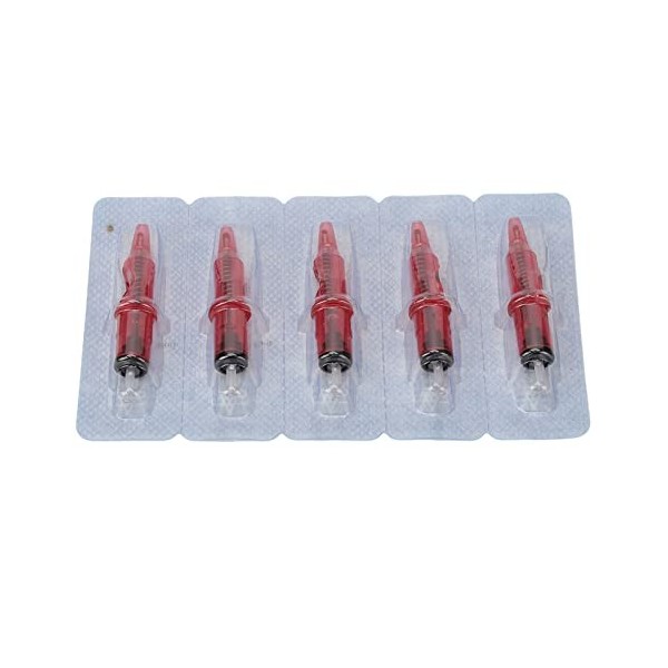 20pcs Stylo à Aiguille à Bille pour la Pratique, Croquis Daiguille de Cartouche de Tatouage Pointillant 5 Ml Dencre de Tato