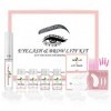 Kit Rehaussement De Cils Sourcils 2 En 1 Kit Cils Extension De Cils Professionnel Lash Lift Kit Eyelash Perm Kit Semi-permane