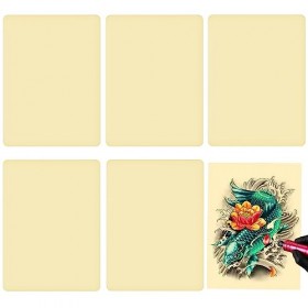 5 Pièces Peau Synthétique Tatouage, 30 x 20cm Double Face Fausse Peau Tatouage pour Pratiquer, Accessoires de Tatouage pour L