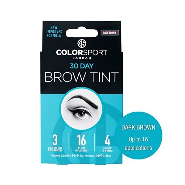 Colorsport 30 Day Brow Tint, Dark Brown by Colorsport