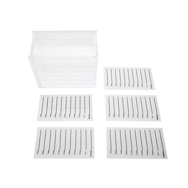 Boîte de rangement pour cils, 5 couches de plastique pour boîte de rangement pour cils Organisateur de maquillage Greffer des