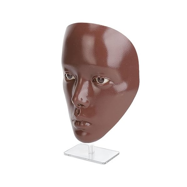 Visage de Maquillage en Silicone, 5D Multifonctionnel Réaliste, Pratique de Maquillage, Nettoyage Facile, Réutilisable pour l