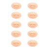 10pcs Lèvres de Pratique de Tatouage, Modèle de Bouche Ouverte en Silicone Souple, Modèle de Lèvre 3D, Peau de Pratique de Mi