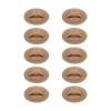 10pcs Lèvres de Pratique de Tatouage, Modèle de Bouche Ouverte en Silicone Souple, Modèle de Lèvre 3D, Peau de Pratique de Mi