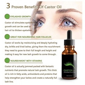 Essence de rehaussement de cils, 10 ml dhuile de ricin naturelle nouvelle, hydratant naturel de sérum de croissance des cils