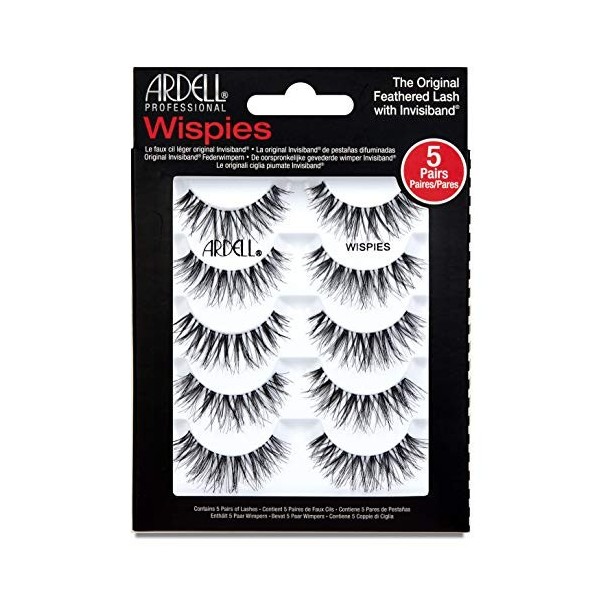 ARDELL Wispies Black Faux-cils , 5 Pairs