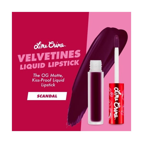 Lime Crime Velvetines Rouge à Lèvres Liquide Mat Scandal