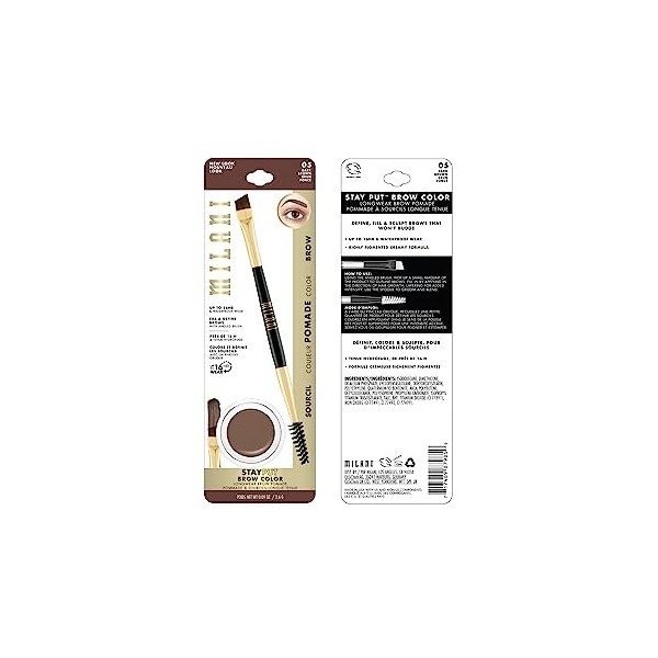 MILANI Stay Put Brow Color - Dark Brown