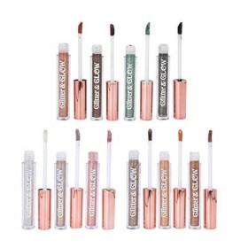 Fard à paupières liquide à paillettes, ensemble de fard à paupières liquide longue durée 10 couleurs, outil de maquillage pou