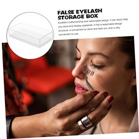 DOITOOL Boîte De Rangement Pour Faux Cils Porte-Cils Organisateur De Cils Chariot De Maquillage Étui À Cils De Voyage Organis