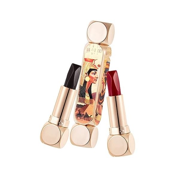 Rouge à Lèvres 6 Couleurs – Rouge à Lèvres Exclusif, Soyeux et élégant, Double Tête pour un Maquillage Longue Durée, Rouge à 