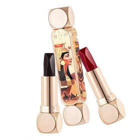 Rouge à Lèvres 6 Couleurs – Rouge à Lèvres Exclusif, Soyeux et élégant, Double Tête pour un Maquillage Longue Durée, Rouge à 
