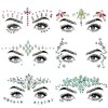 SHINEYES autocollants pour le visage et le visage de rave avec strass pour le visage et le corps 8 Pcs No.04 