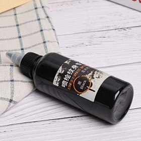 Encre de tatouage, 100 ml jetable temporaire jet dencre de tatouage coloré dessin pigment daérographe Noir 