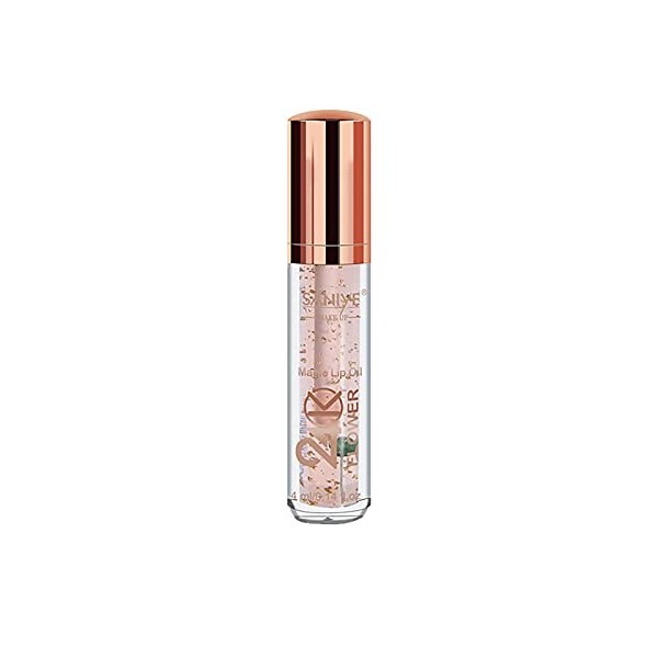 Flower Lip Lip Séché Care Plumper Foil Lip Lip Oil Enhancer Gold 4ml Rouge à lèvres Lot Maquillage Ado A, One Size 