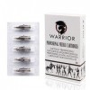 WARRIOR Cartouches et aiguilles Tatouage Needles Tattoo Cartridge en acier chirurgical PVC Maquillage permanent Round Liner E