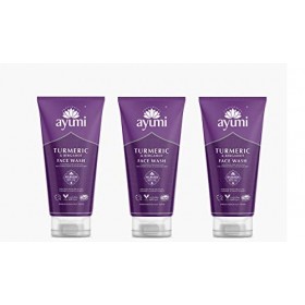 Ayumi Turmeric & Bergamot Face Wash. Vegan, Cruelty-Free, Dermatologically-Tested, 3 x 150ml