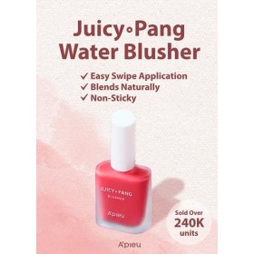 APIEU Juicy-Pang Fard à joues liquide - Finition hydratante - Facile à appliquer - Aspect naturel - K-beauty - Cerise Cherr