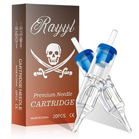 Aiguilles pour cartouche de tatouage - Rayyl 20PCS Cartouche daiguilles de tatouage premium 7RS avec aiguilles stériles à me