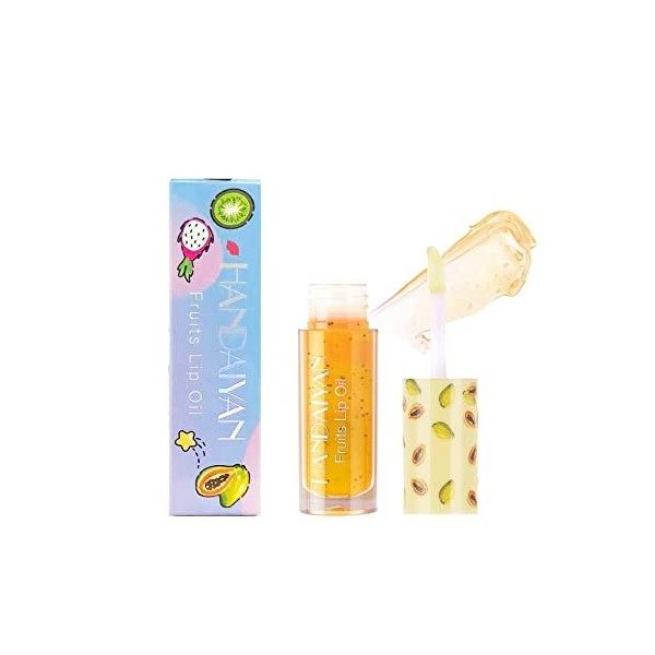 huile de fruits gelée hydratante pour les lèvres repulpant le verre maquillage gloss pour les lèvres teinté soin des lèvres h