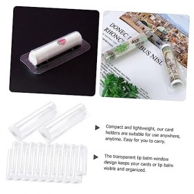 COHEALI 60Pcs Lipstick Blister Box Clear Cash Pouches Lip Balm Plastic Cover Lipstick Holder Domes Plastic Containers Clear C