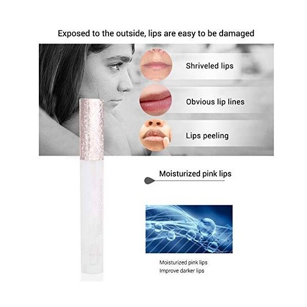 Lanbena lip booster, Yuyte Lip Care Essence améliore lélasticité des lèvres. Lèvres hydratantes et éclaircissantes. Sérum