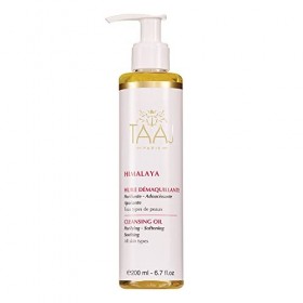TAAJ | Huile Démaquillante - HIMALAYA | Douce & Fondante | Soin en profondeur Nettoyant & Hydratant | Nettoie & Élimine les i