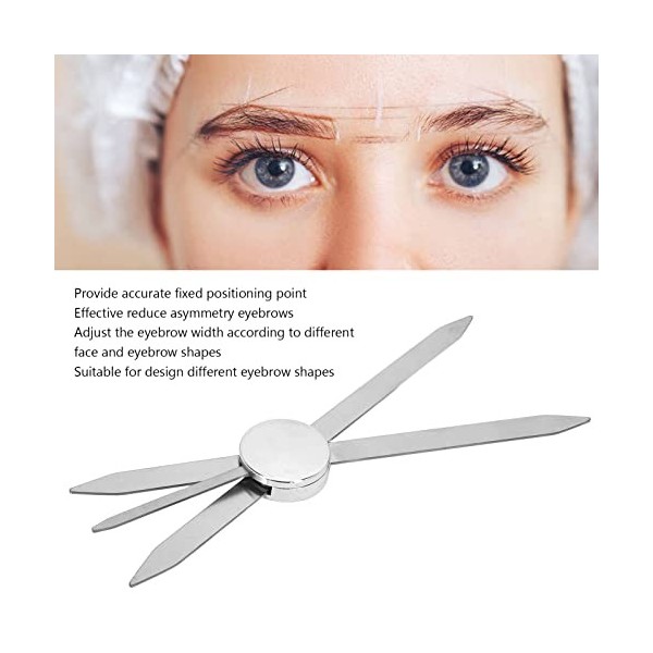 Pochoirs à Sourcils Règle de Microblading Mesure des Sourcils, Règle de Cartographie des Sourcils Règle pour la Mesure des So