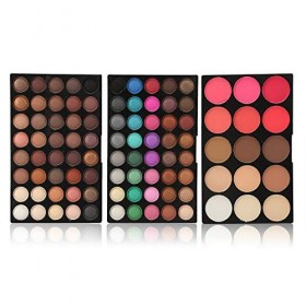Palettes de Maquillage 80 Couleurs Professionnel Fard à Paupières Palette 15 Couleurs Fard à Joues et Correcteur Contour des 
