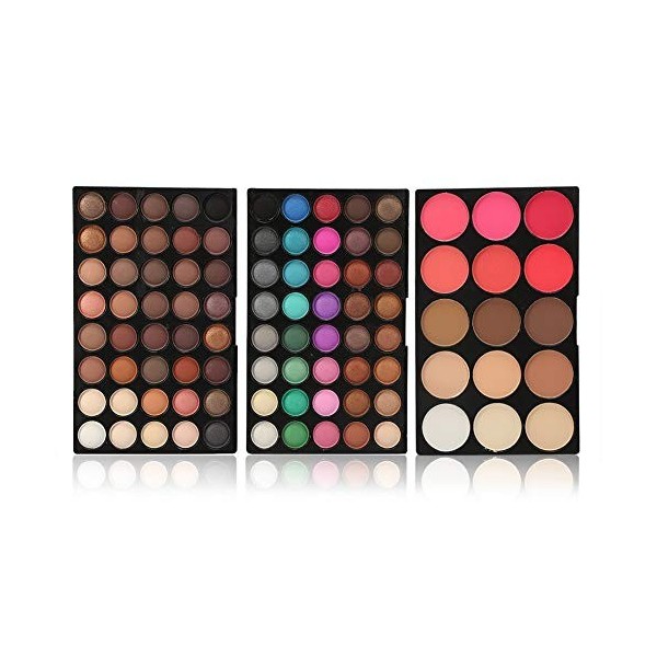 Palettes de Maquillage 80 Couleurs Professionnel Fard à Paupières Palette 15 Couleurs Fard à Joues et Correcteur Contour des 