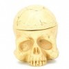 Crâne porte-encre, 7 trous tatouage encre porte-gobelet crâne en forme de stand kit de tatouage de conteneur de pigment pour 