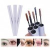 Mascara Coloré Gireatick Pour un Maquillage Des Yeux Longue Durée, Mascara Anti-transpiration 4D Fiber Long Lash Set de 5 Cou