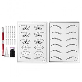 Microblading Permanent maquillage sourcils Kit de tatouage des lèvres Tatouage Pin Tatouage Pen Pratique de la peau Pigment