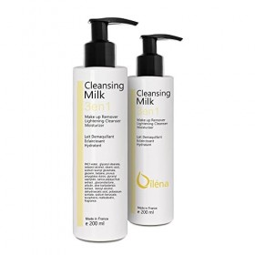 Lait Démaquillant Micellaire 3en1 | Nettoyant Visage Vegan | Efficace sur Maquillage Waterproof | Vitamine E, Aloe Vera, Huil