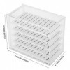 Boîte de rangement pour cils, 5 couches de fleurs de camélia, plastique transparent, support pour faux cils, organisateur, ma