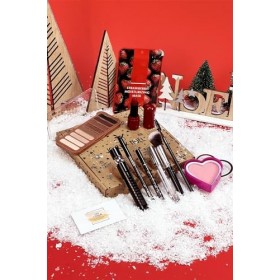 Coffret de Noel Maquillage - 10 Essentiels de maquillage Dans une boite Box Spéciale Noël